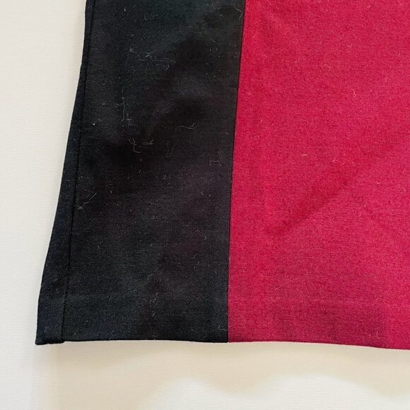 Talbots Dress Sheath Bodycon Colorblack Maroon Black 3/4 Sleeve Wedding Classic - Picture 5 of 8